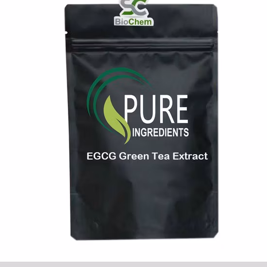 100% naturel de qualité alimentaire 98% polyphénols de thé UV EGCG extrait de thé vert plante à base de plantes avec échantillon gratuit
